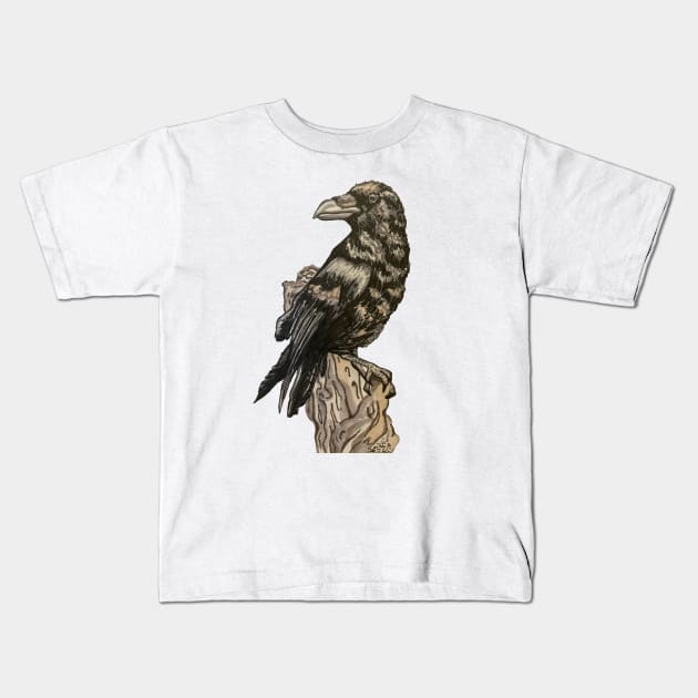 The Raven Perch Kids T-Shirt by danyellysdoodles
